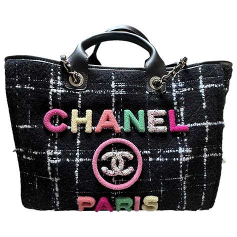 deauville chanel store|Chanel deauville tweed tote.